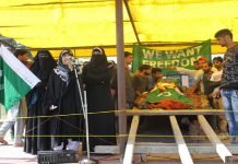 Woman resistance leader asks people ‘not to side with Indian agents’