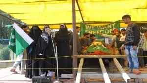 Woman resistance leader asks people ‘not to side with Indian agents’