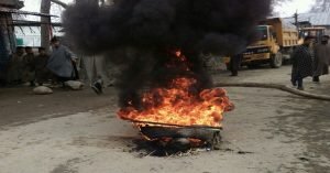 Militants’ Memorial Row: Day 7 of shutdown in Pulwama