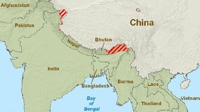 India - China Map