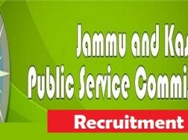 Jammu & Kashmir Public Service Commission (JKPSC) Recruitment