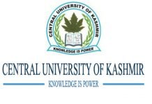 CUK Admissions 2019 for Integrated M.Phil-Ph.D / Direct Ph.D Programmes Central University of Kashmir (CUK)