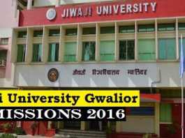 Admissions open in Jiwaji University Gwalior