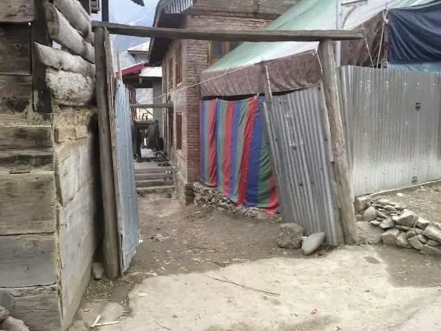 Tent erected by the family for the mourners