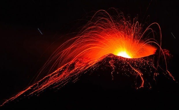 Lava Spewing Out
