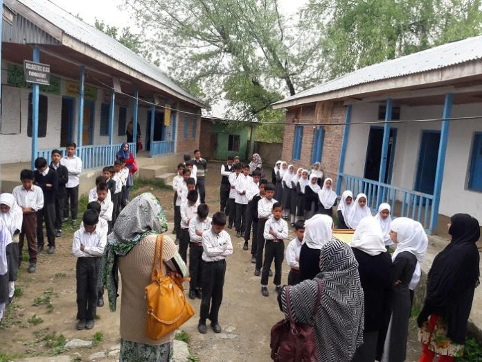 Morning Assembly - Government Middle School Washbugh