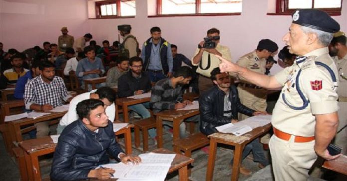J&K Police Constable Recruitment Written Test held at 61 Centres