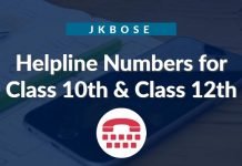 JKBOSE Helpline Numbers for Class 10th & Class 12th Annual Exams JKBOSE Helpline Numbers for Class 10th & Class 12th Annual Exams