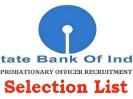 Selection List of Probationary Officers in State Bank of India