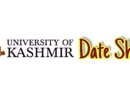 Date Sheet - University of Kashmir
