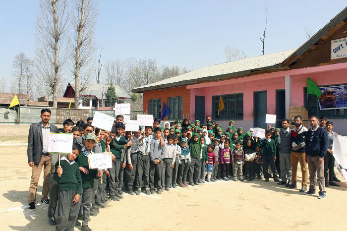 Government Middle School Wagoora concludes week-long cleanliness drive