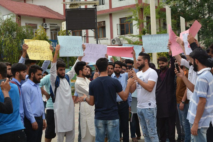 Asifa's Rape & Murder: Desh Bhagat University students protest in Chandigarh