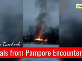Visuals from Pampore encounter site
