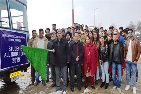 SKIMS MC students leave for exposure tour