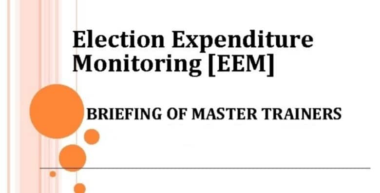 Election Expenditure Monitoring Training