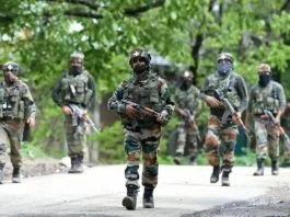 Government forces during a Cordon and Search Operation