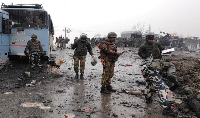 Government forces seal the site where the car-bomb attack occurred Government forces seal the site where the car-bomb attack occurred