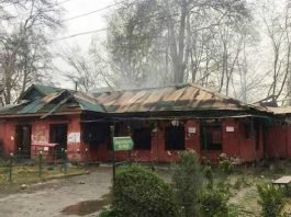 Fire guts buildings at Amar Singh College