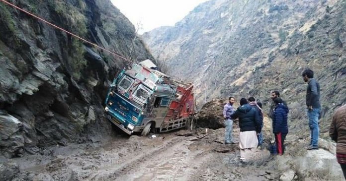 Landslide in Gandoh