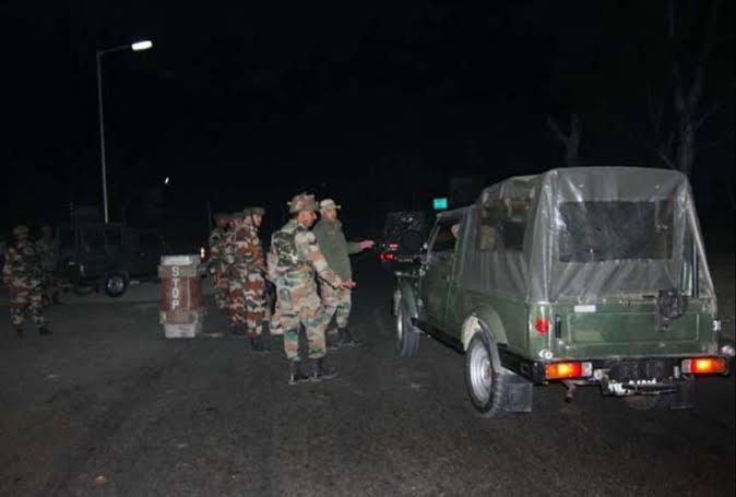 Night Patrolling by Government forces in Kashmir