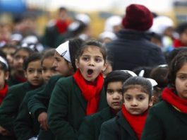 School Children in Srinagar Kashmir
