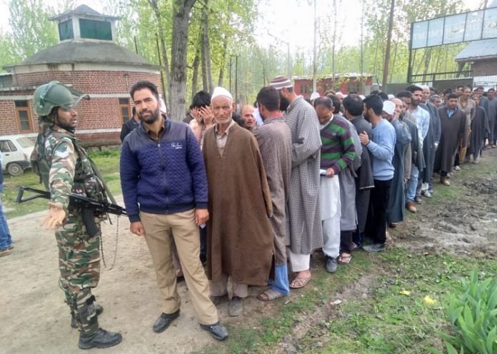 LS Polls - People queue up to cast their vote LS Polls - People queue up to cast their vote