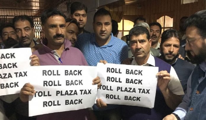 Traders, transporters protest levying of highway toll tax