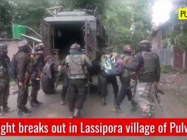 Gunfight breaks out in Lassipora village of Pulwama