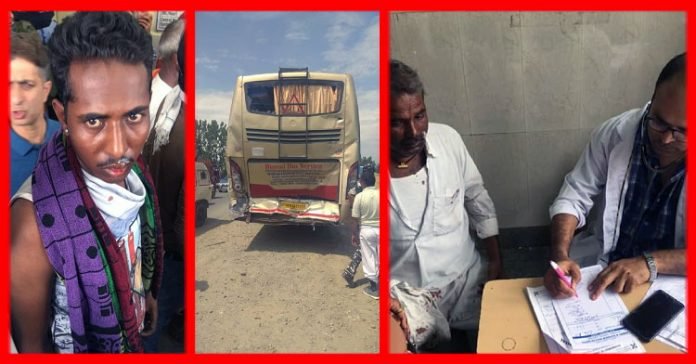 20 Amarnath pilgrims injured after two buses collide in Anantnag 20 Amarnath pilgrims injured after two buses collide in Anantnag