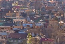 631 non-residents bought 386 kanals in J&K since 2019, Assembly told Aerial view of closely adjacent houses in Srinagar