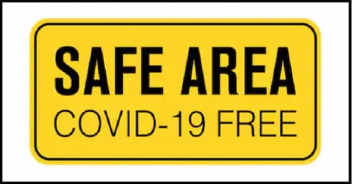 COVID-19 FREE AREA COVID-19 FREE AREA