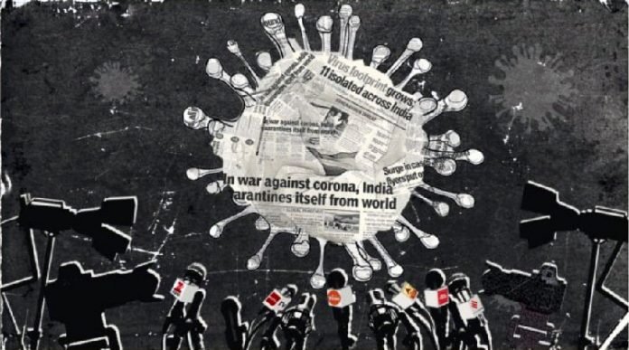 Media Coverage for Coronavirus - Illustration by Soham Sen Media Coverage for Coronavirus - Illustration by Soham Sen