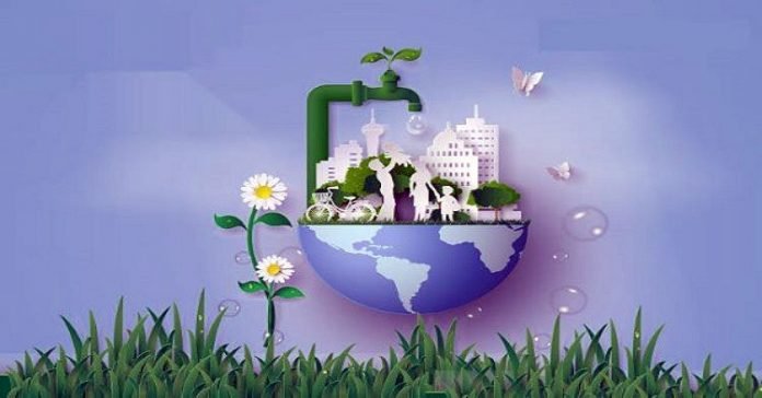 Save Water To Save Life - Illustration