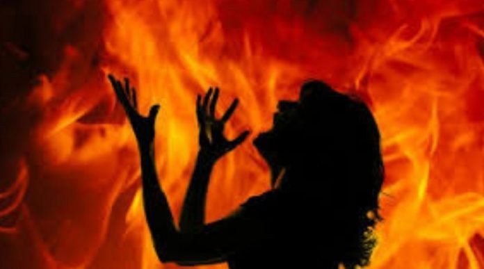 Lady - Woman - Girl - Fire