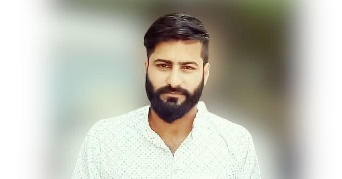 Hilal Ahmad, a KU scholar who is missing in Srinagar