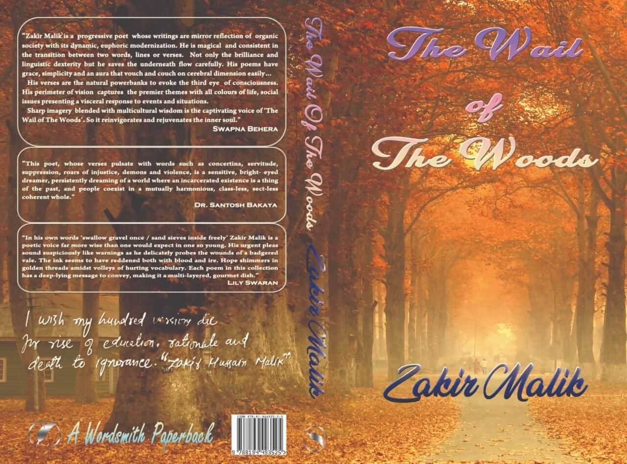 Cover pages of the book "The Wails of the Woods"