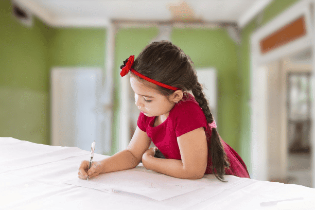 Girl - Letter - Homework