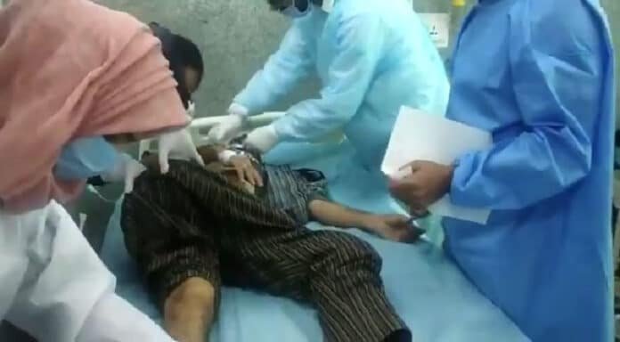 Injured being treated after grenade attack in Baramulla