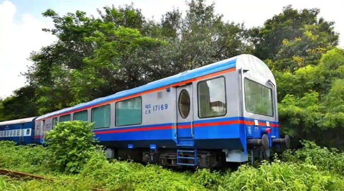 Vistadome coach at Wadibunder in Mumbai