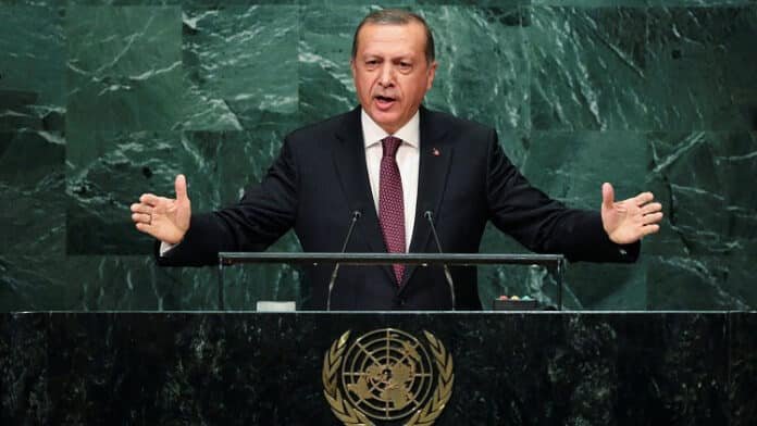 Turkish President Recep Tayyip Erdogan speaking at UNGA Turkish President Recep Tayyip Erdogan speaking at UNGA
