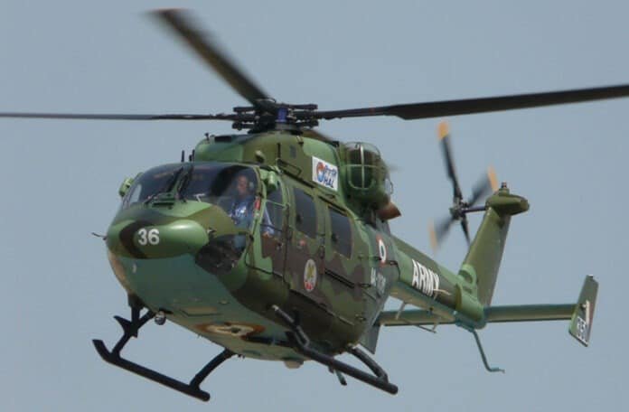 Indian Army's Advance Light helicopter Dhruv Indian Army's Advance Light helicopter Dhruv