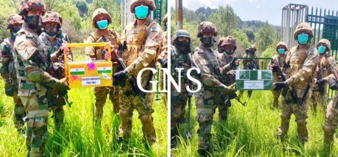 On Eid-ul-Fitr, Ind-Pak armies exchange sweets at LoC in Poonch