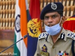 Inspector General of Police (IGP) Kashmir Vijay Kumar