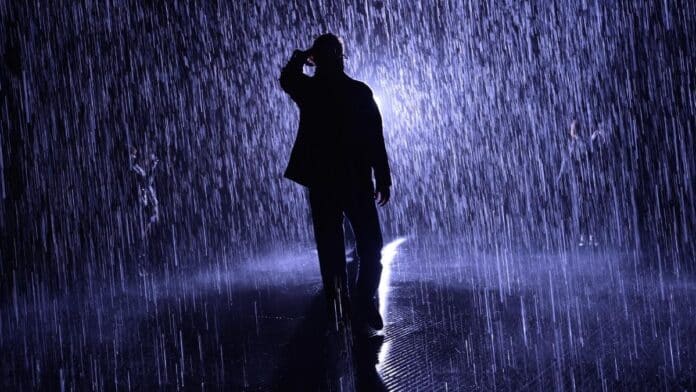 Man - Rain - Night