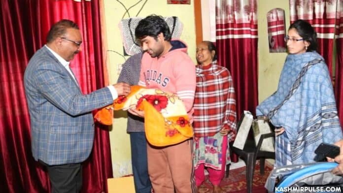 DGP Dilbagh Singh visits family of slain cop in Jammu