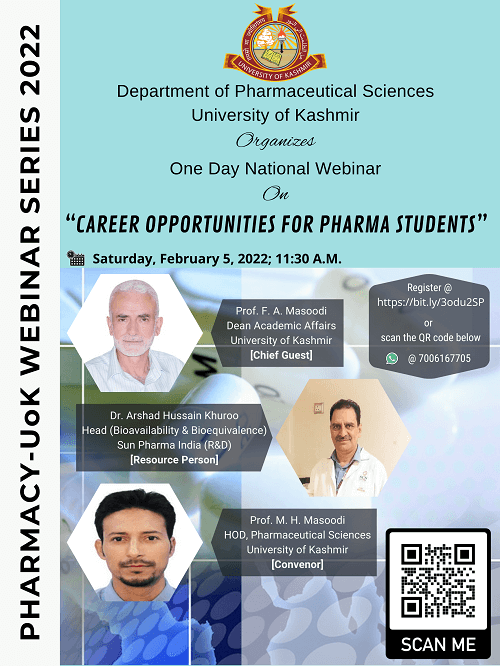 KU's Pharmaceutical Sciences Department organizes webinar for Pharma students