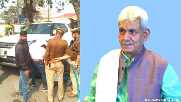 LG Manoj Sinha escapes unhurt in road mishap in UP LG Manoj Sinha escapes unhurt in road mishap in UP