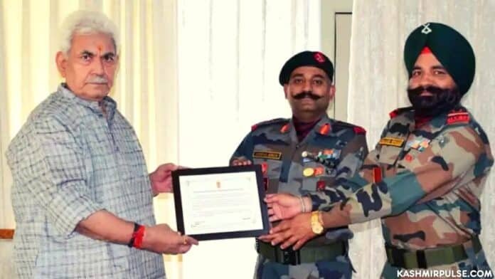 J&K Light Infantry’s 5th Battalion conferred with Lt Governor’s Unit Citation