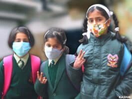 School students in Kashmir