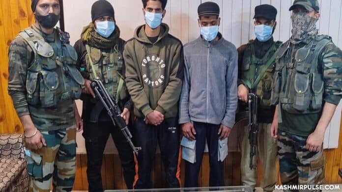 Hybrid militant, associate arrested in Baramulla Hybrid militant, associate arrested in Baramulla